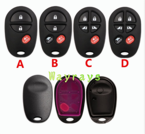 For Toyota key shell without logo