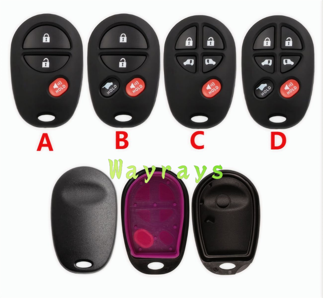 For Toyota key shell without logo