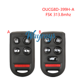For Honda OUCG8D-399H-A FSK 313.8mhz 4+1/5+1 button remote key P/N: 72147-SHJ-A61