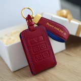 For Landrover leather handmade key protector,You can print the words and patterns you like,it has leopard pattern on the back