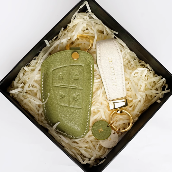 For Buick leather handmade key protector,You can print the words and patterns you like