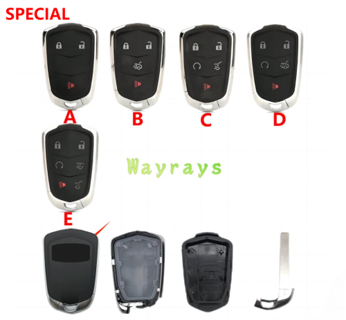 For Cadillac key shell with OEM logo place