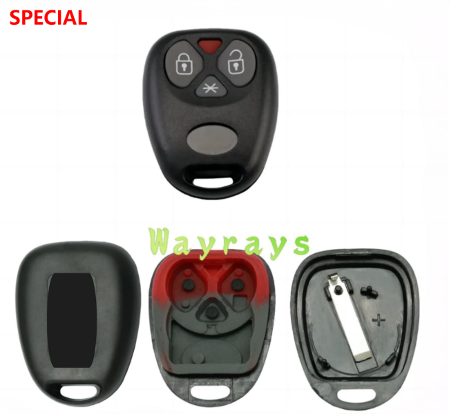 For Brazil 3+1 button Key shell with OEM logo place