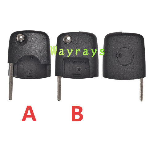 [Only head] For VW B5 Passat flip key  shell part without chip with logo place