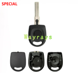 For VW Transponder key shell without chip with OEM logo place