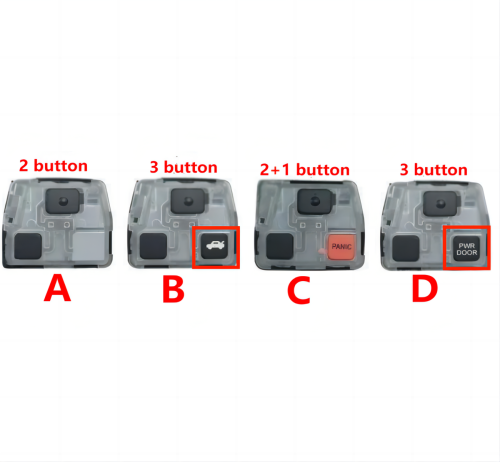 [Only inner key shell part] For Toyota Land Cruiser prado key shell part