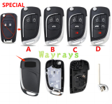 For Chevrolet modified key shell with hu100 blade with OEM cross logo place