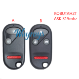 For Acura KOBUTAH2T ASK 315mhz 2+1/3+1 button remote key
