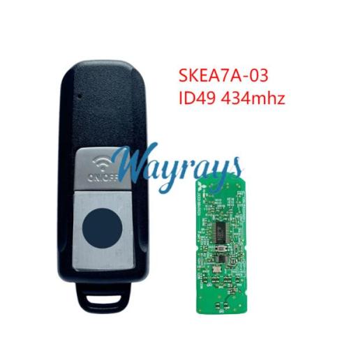 For Motorcycle Yamaha TMAX530/560 ID49 chip with 434mhz 1 button remote key