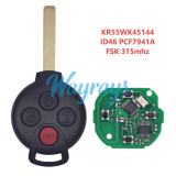 For Benz KR55WK45144 ID46 chip PCF7941A with FSK 315mhz 3+1 button remote key
