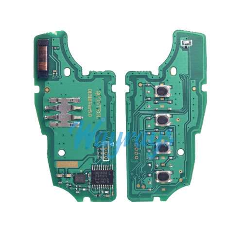 For Benz ID46 chip PCF7941A with FSK 315mhz 3+1 button modified remote key