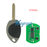 For Toyota 315mhz 2 button remote key