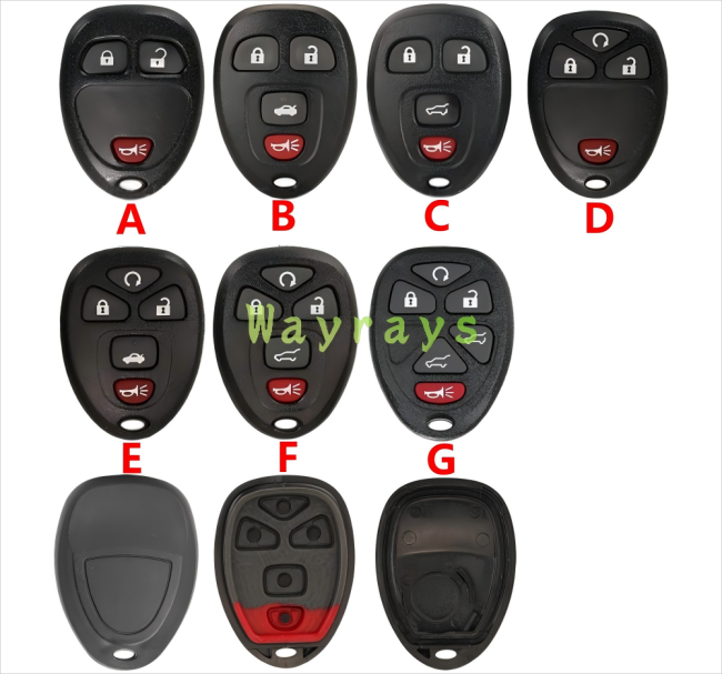 [with battery clamp] For Buick Chevrolet key shell without logo