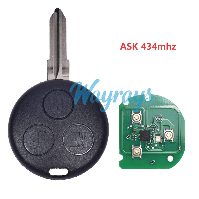 For Benz ASK 434mhz 3 button remote key