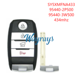For Kia 95440-2P500/95440-3W500 434mhz keyless 3+1 button remote key