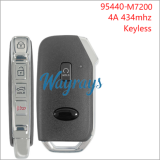 For Kia 95440-M7200 4A chip with FSK 434mhz keyless 4+1 button remote key