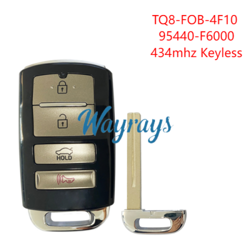 For Kia 95440-F6000 ID47 chip HITAG3 with FSK 434mhz keyless 3+1 button remote key