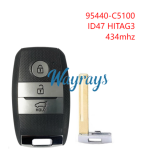 For Kia 95440-C5100 ID47 chip HITAG3 with 434mhz keyless 3 button remote key