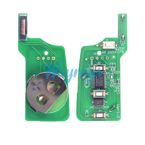 For BMW CAS2 system ID46 chip with PCF7945A/7953A with FSK 868mhz 4 button modified flip remote key