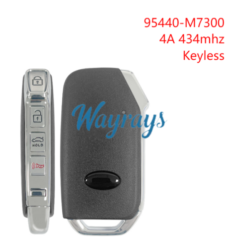 For Kia 95440-M7300 4A chip with FSK 434mhz keyless 3+1 button remote key