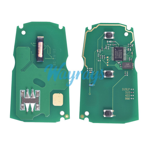 For BMW CAS3 KR55WK49127 ID46 chip PCF7945A/PCF7953A FSK 315mhz 3 button remote key