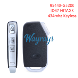 For Kia 95440-G5200 ID47 chip HITAG3 with 434mhz keyless 3 button remote key