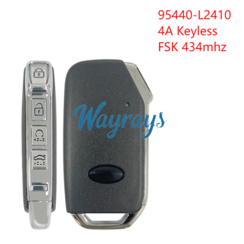 For Kia 95440-L2410 4A chip with FSK 434mhz keyless 4 button remote key