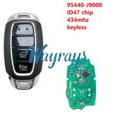 For Hyundai 2018 Kona 95440-J9000 47 chip 434mhz keyless 4 button SUV remote key