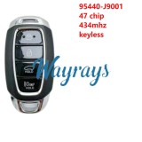 For Hyundai 2019-2021 Kona 95440-J9001 47 chip 434mhz keyless 4 button SUV remote key