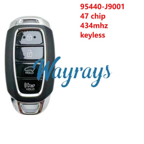 For Hyundai 2019-2021 Kona 95440-J9001 47 chip 434mhz keyless 4 button SUV remote key