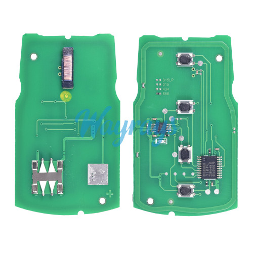 For BMW LX8766S ID46 chip PCF7945A/PCF7953A with FSK 868mhz 4 button remote key