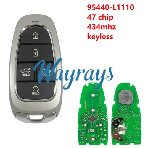For Hyundai 2019-2021 Sonata 95440-L1110 47 chip 434mhz keyless 5 button Sedan remote key