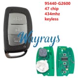 For Hyundai 2019 Ioniq 95440-G2600 47 chip 434mhz keyless 3 button Sedan remote key