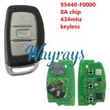 For Hyundai  Elantra 95440-F0000 8A  chip 434mhz keyless 3 button Sedan remote key