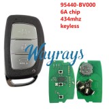 For Hyundai 2021 Crete 95440-BV000 6A chip 434mhz keyless 3 button SUV remote key
