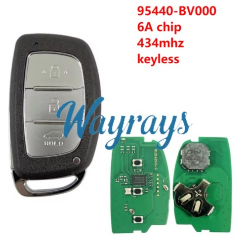 For Hyundai 2021 Crete 95440-BV000 6A chip 434mhz keyless 3 button SUV remote key