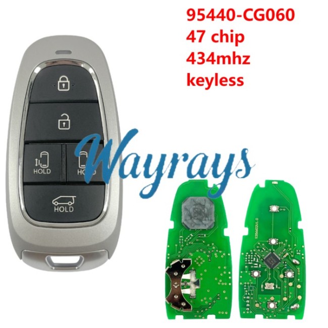 For Hyundai 95440-CG060 47 chip 434mhz keyless 5 button Truck remote key