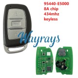 For Hyundai 2015 Sonata 95440-E5000  8A chip 434mhz keyless 3 button Sedan remote key