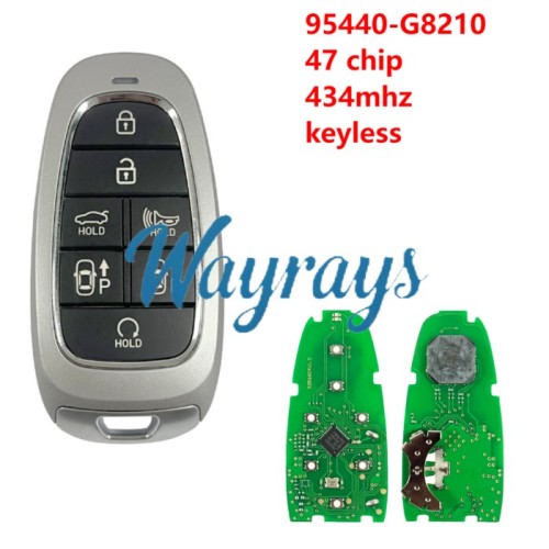 For Hyundai Grandeur 95440-G8210 47/HITAGE 3 chip 434mhz keyless 7 button Sedan remote key