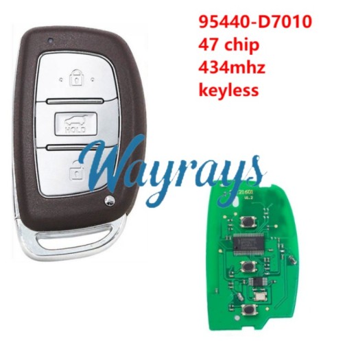 For Hyundai 2019 Tuscon 95440-D7010  47 chip 434mhz keyless 3 button SUV remote key