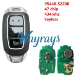 For Hyundai 2020-2022 Santa Fe 95440-S2200 47 chip 434mhz keyless 3 button  remote key