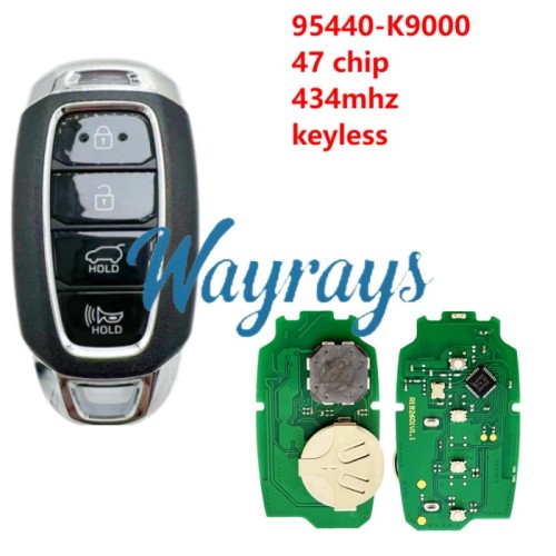 For Hyundai 2019-2020 Veloster N  95440-K9000 SY5IGFGE04 ID47 chip 434mhz keyless 4 button SUV remote key