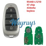 For Hyundai 2019-2020 Sonata 95440-L1210 47 chip 434mhz keyless 4 button Sedan remote key