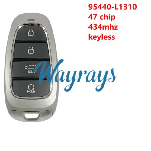 For Hyundai  95440-L1310 47 chip 434mhz keyless 4 button Sedan remote key