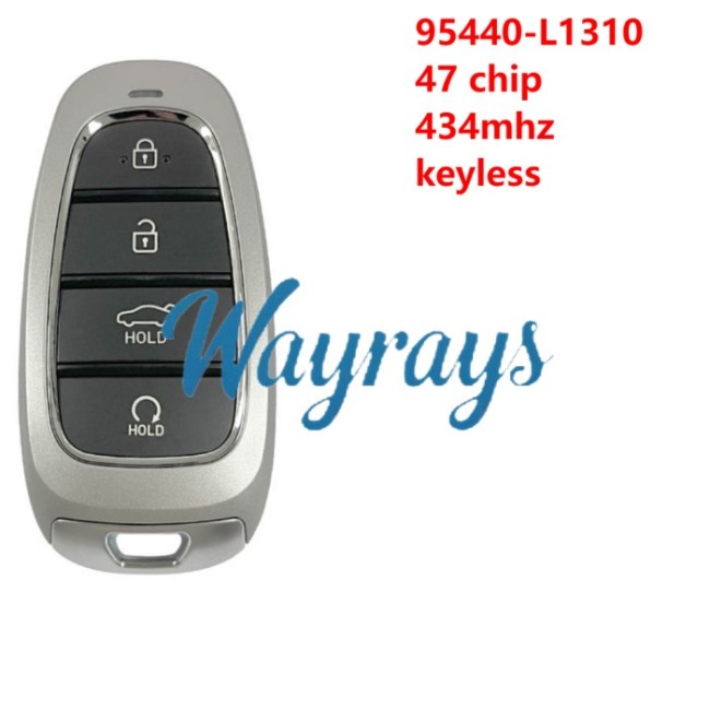 For Hyundai  95440-L1310 47 chip 434mhz keyless 4 button Sedan remote key