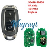 For Hyundai 2018 I30 N 95440-S0000 8A chip 434mhz keyless 3 button SUV remote key