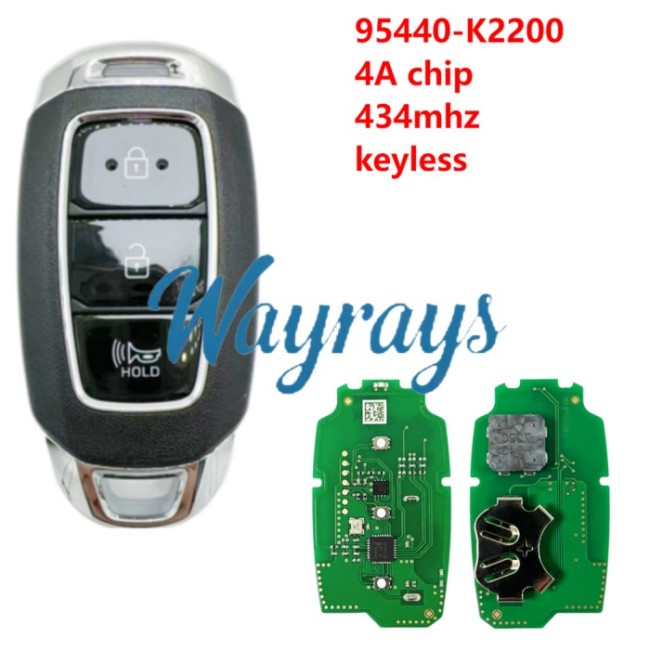 For Hyundai 2021-2025  95440-K2200 4A chip 434mhz keyless 3 button remote key