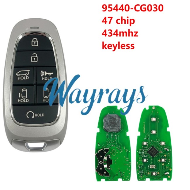 For Hyundai 2021-2022 Staria 95440-CG030 47/HITAG 3 chip 434mhz keyless 7 button Truck remote key