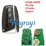 For Hyundai 2013-2018 Santa Fe 95440-4Z200 46 chip 315mhz keyless 3+1 button SUV remote key