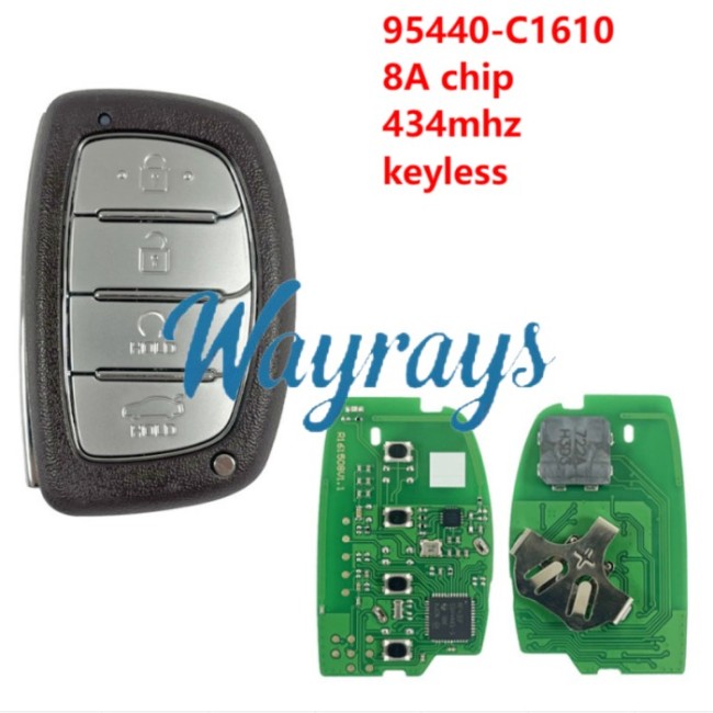For Hyundai 2018 Sonata 95440-C1610 8A chip 434mhz keyless 4 button Sedan remote key